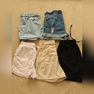 Women's denim shorts,skort bundle